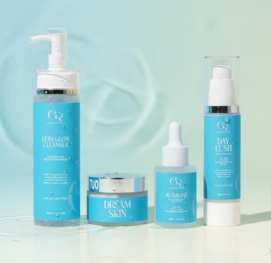 Glim Glow Cleanser & Day Lush & Dream Skin & Auravine Serum