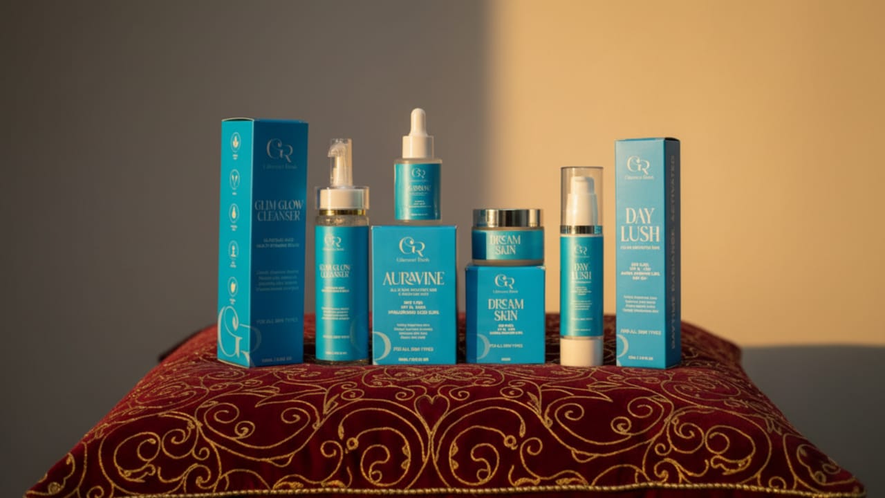Glim Glow Cleanser +Day Lush + Dream Skin + Auravine