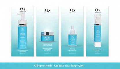 Glim Glow Cleanser +Day Lush + Dream Skin + Auravine